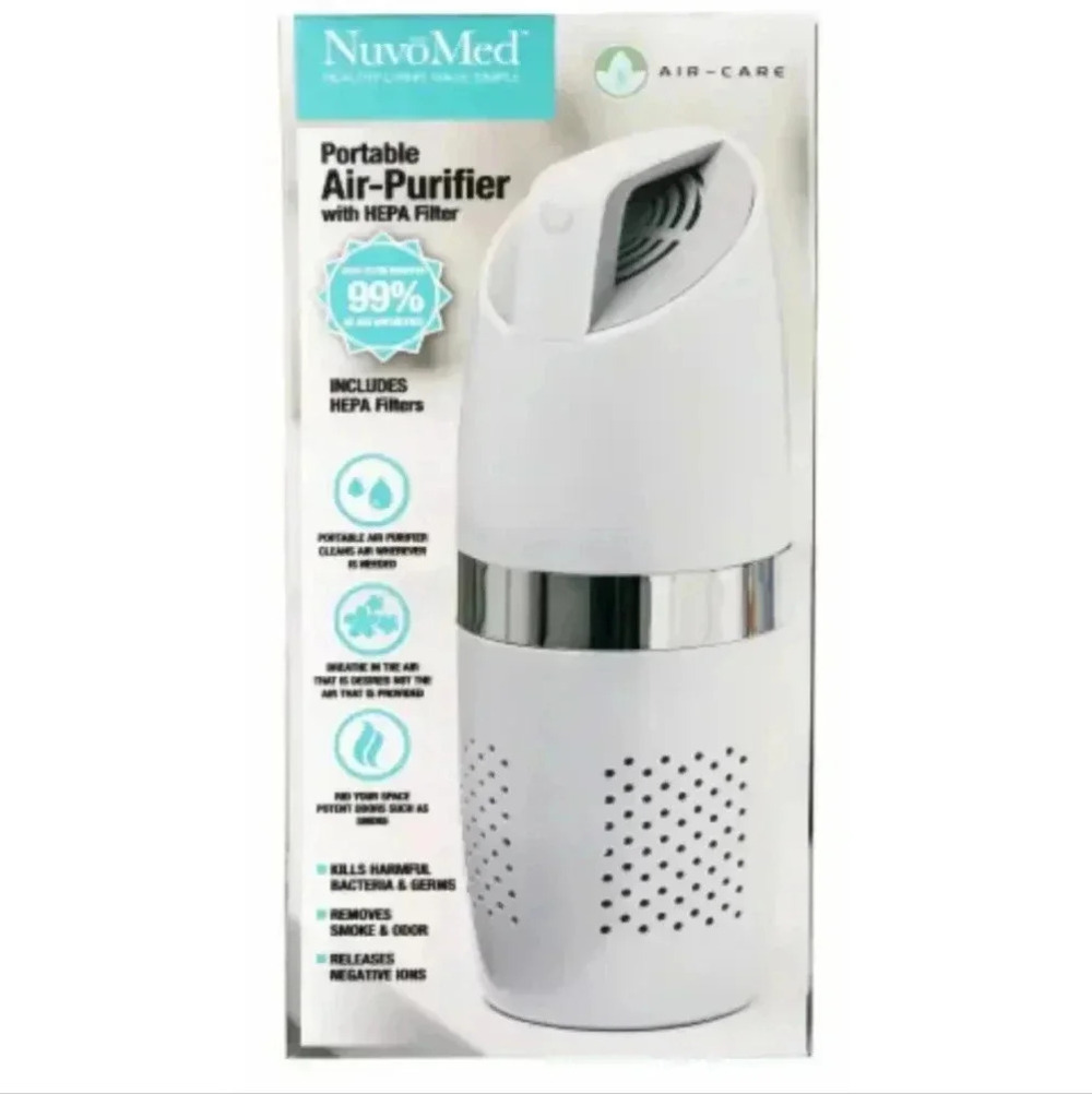 NuvoMed™ Portable Air Purifier with HEPA Filter (New)